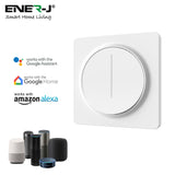 Smart Wi-Fi Dimmable Switch 1 Gang, Smart Dimmable Switch For Led Lights, Compatible With Alexa For Dimming Lights & Bulbs, White