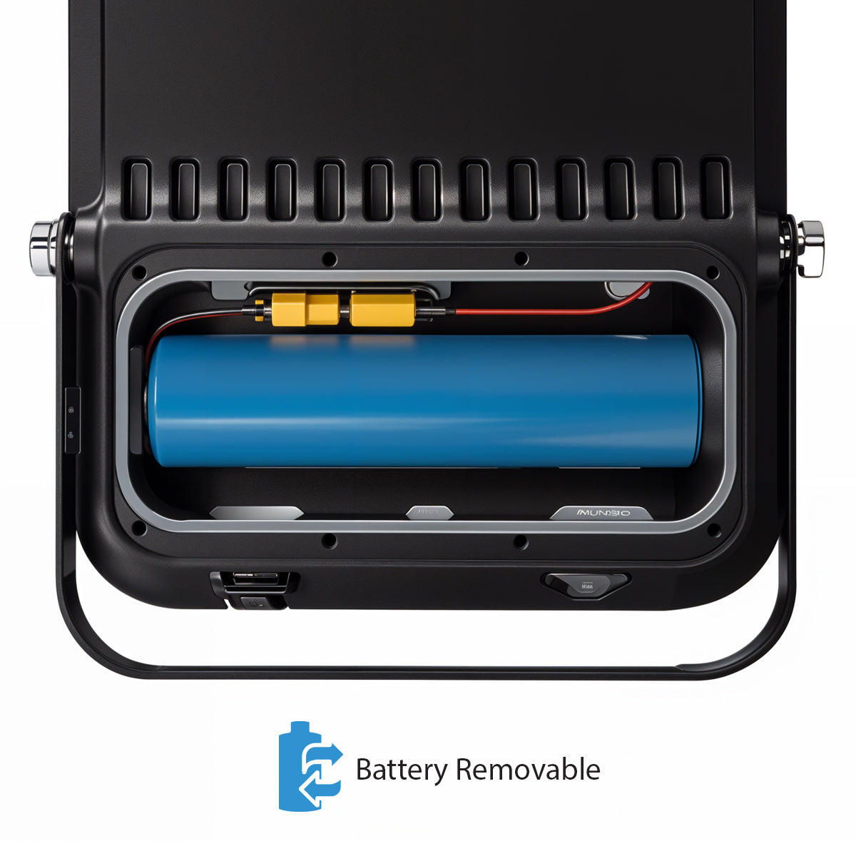 50W LED Floodlight Outdoor with Solar Panel, IP65 Waterproof, 1100 Lumens, Wall Light Work Lighting for Garage, Garden, Warehouse etc