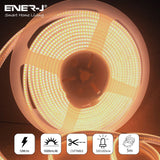 24V COB LED Strip Lights with 320 LEDs/M, 10W/M, 1020lm/M, CRI 90-92, 30m Roll, 3000K, IP20