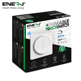 Smart Wi-Fi Dimmable Switch 1 Gang, Smart Dimmable Switch For Led Lights, Compatible With Alexa For Dimming Lights & Bulbs, White