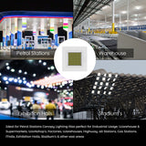 150W Premium Canopy Lights with 140 Lm/W & Dimmable Lifud Driver, Size 400x400mm, IP65 & IK08, Includes Recessed Mounting Kit & Surface Bracket installation, 5700K, 5 Years warranty