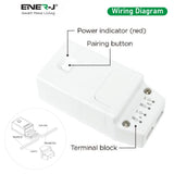 Wireless Light Switch Kit, 1 Gang Switch + 100W RF Dimmable Receiver