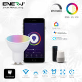 5W GU10 Smart LED WiFi Bulb, Dimmable, RGB & Tuneable Warm White to Cool White, Spotlight Bulbs, Compatible with Alexa & Google Home