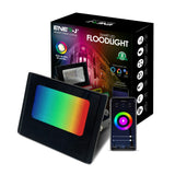 16W Smart WiFi LED Floodlight, RGB+CCT Changing, APP & Voice Control, Compatible with Amazon Alexa & Google Home