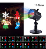 12 Patterns Christmas LED Projector Waterproof Spotlight for Halloween, Christmas, Wedding Party & Birthday Party Decoration Lights - ENER-J Smart Home