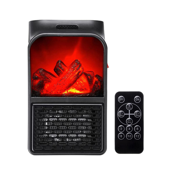 900W Mini Electric Wall-Outlet Flame Ceramic Heater, Plug-in Air Warme –  ENER-J Smart Homes