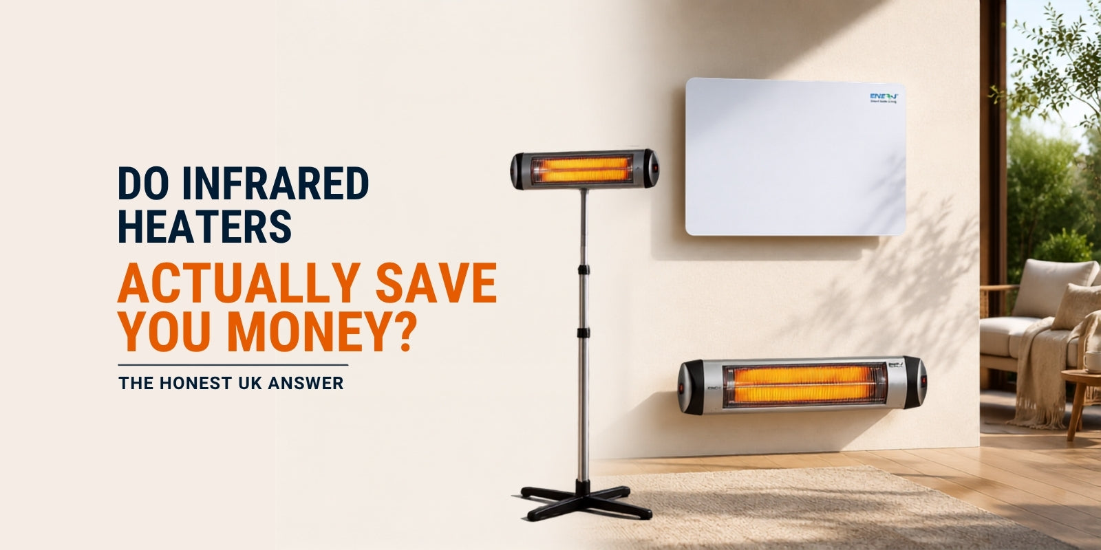 Do infrared heaters actually save you money? ENER-J infrared heating panel and infrared patio