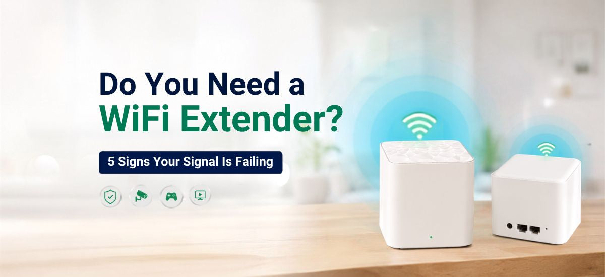WiFi extender improving weak signal coverage in UK home