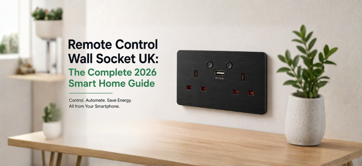 ENER-J smart WiFi wall socket designed for modern UK smart homes.