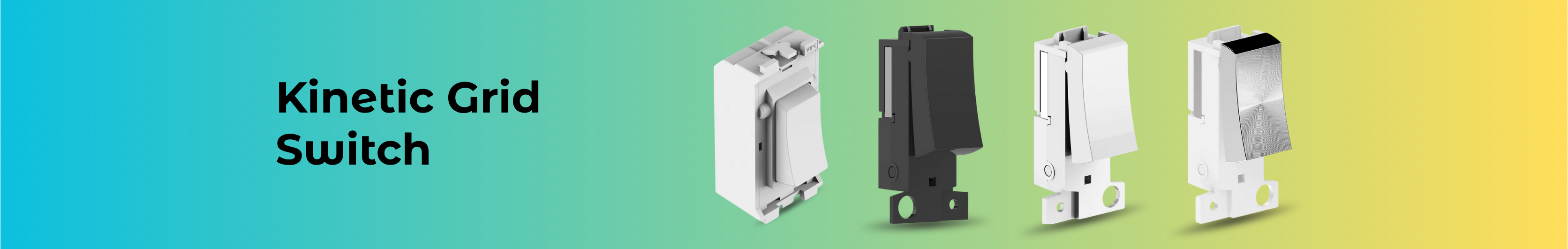 Kinetic Rj100 Kinetic Grid Switches | MK Wireless Grid Light Switches | ENER-J