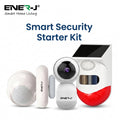 Ener-J Smart Security Starter Kit Indoor Camera Sensors Motion Sensors Outdoor Siren