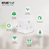 13A WiFi Smart Plug, UK BS Plug, With Energy Monitor