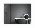 ENER-J LED Bathroom Mirror 800x600mm with 3X Magnifier – Backlit, 3 Colour Dimmable Lighting, Anti-Fog, Touch Sensor
