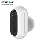 ENER-J Wireless 1080P Battery Security Camera with PIR Motion Detection, Two-Way Audio, Night Vision & IP65 Waterproof, Rechargeable, Magnetic Mount