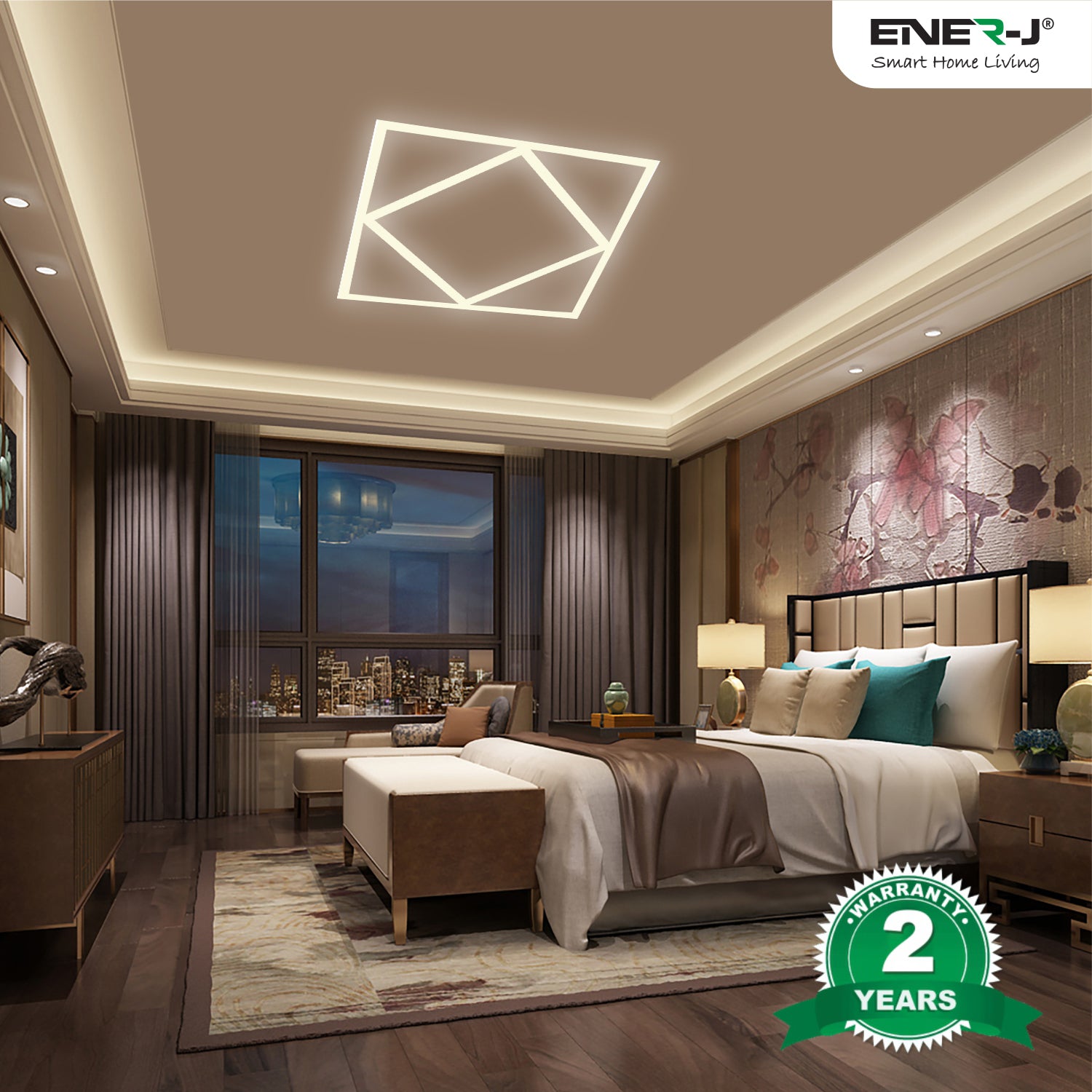 Double Square Borderline LED Panel, 60x60 40W 4000 Lumens, 3 Years warranty | Pack of 6 - 4000K