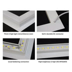 Double Square LED Ceiling Panel 60x60cms 40W 4000 Lumens, 3 Years warranty, CCT Switchable