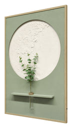 Britwall LED Wall Art Luxe Floral Vase Illuminated Canvas 83x123cm with UK Plug & ON Off Switch