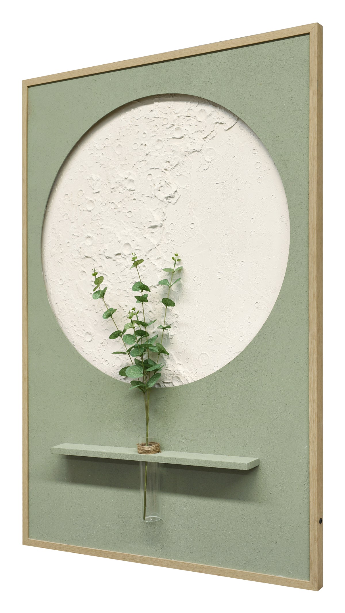 Britwall LED Wall Art Luxe Floral Vase Illuminated Canvas 83x123cm with UK Plug & ON Off Switch