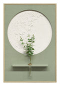 Britwall LED Wall Art Luxe Floral Vase Illuminated Canvas 83x123cm with UK Plug & ON Off Switch