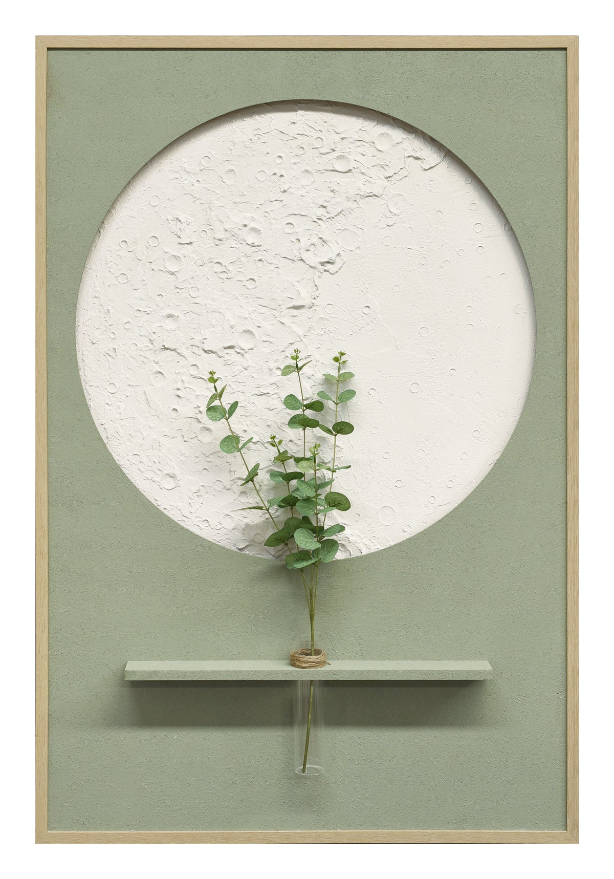 Britwall LED Wall Art Luxe Floral Vase Illuminated Canvas 83x123cm with UK Plug & ON Off Switch