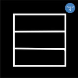 Edgelit Borderline LED Panel with Middle Bars 40W 4000 Lumens, 2 Years Warranty, 6000K for Offices, Schools, Hotels, Restaurants (Pack of 6)