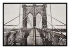 BBritwall LED Wall Art Winter Bridge Illuminated Canvas 123x83cm with UK Plug & ON Off Switch