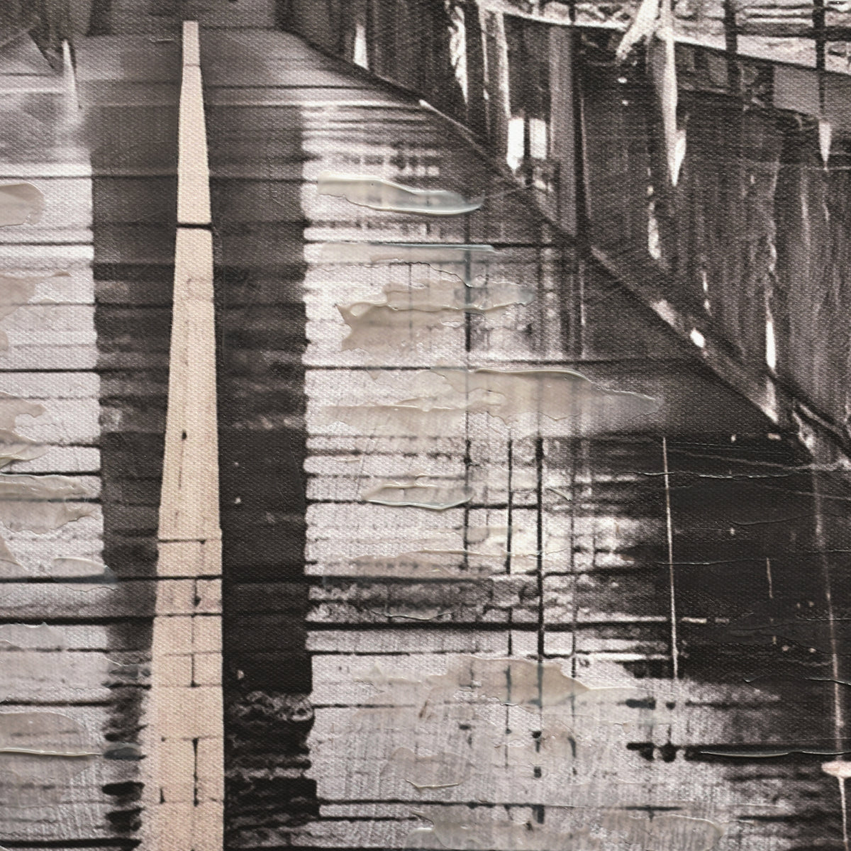 BBritwall LED Wall Art Winter Bridge Illuminated Canvas 123x83cm with UK Plug & ON Off Switch