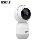 Ener-J Smart WiFi 1080P PTZ Indoor Security Camera, 360 Degreesâ Coverage, Night Vision, Two-Way Audio & Motion Tracking