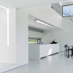 Pack of 2 LED Prismatic Batten Fitting Lights, 45W, complete fitting 1.5m, 4000 lumens, 6500K