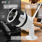 ENER-J 1080P Smart WiFi Outdoor Bullet IP Camera with 25m Night Vision, Motion Detection, Two-Way Audio & IP66 Weatherproof Design, Home Security Surveillance Camera