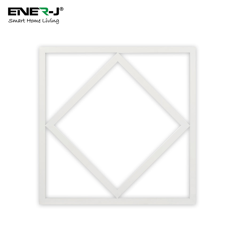 Double Square LED Ceiling Panel 60x60cms 40W 4000 Lumens, 3 Years warranty, CCT Switchable (Pack of 6)