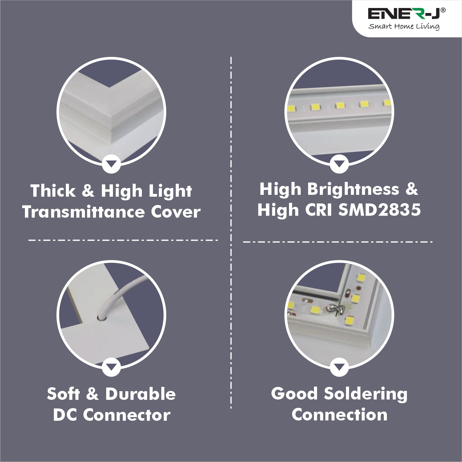 Edgelit Borderline LED Panel with Middle Bars 40W 4000 Lumens, 2 Years Warranty, 6000K for Offices, Schools, Hotels, Restaurants (Pack of 6)