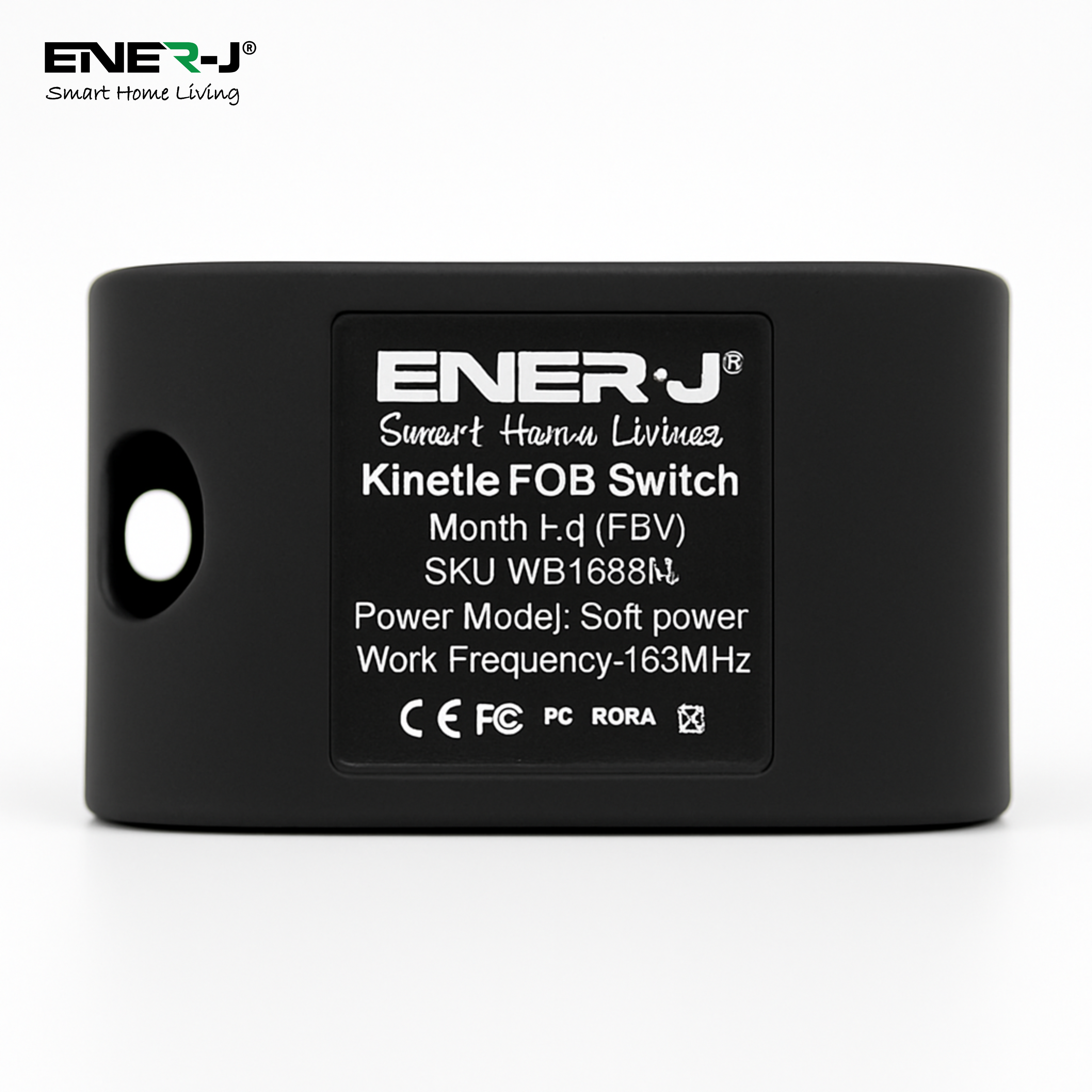 1 Gang Wireless Kinetic FOB Light Switch, IP56 Waterproof, No Battery or Power Source Required with On/Off and Dimming Smart Wall Switch for Home & Office