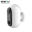 ENER-J Wireless 1080P Battery Security Camera with PIR Motion Detection, Two-Way Audio, Night Vision & IP65 Waterproof, Rechargeable, Magnetic Mount