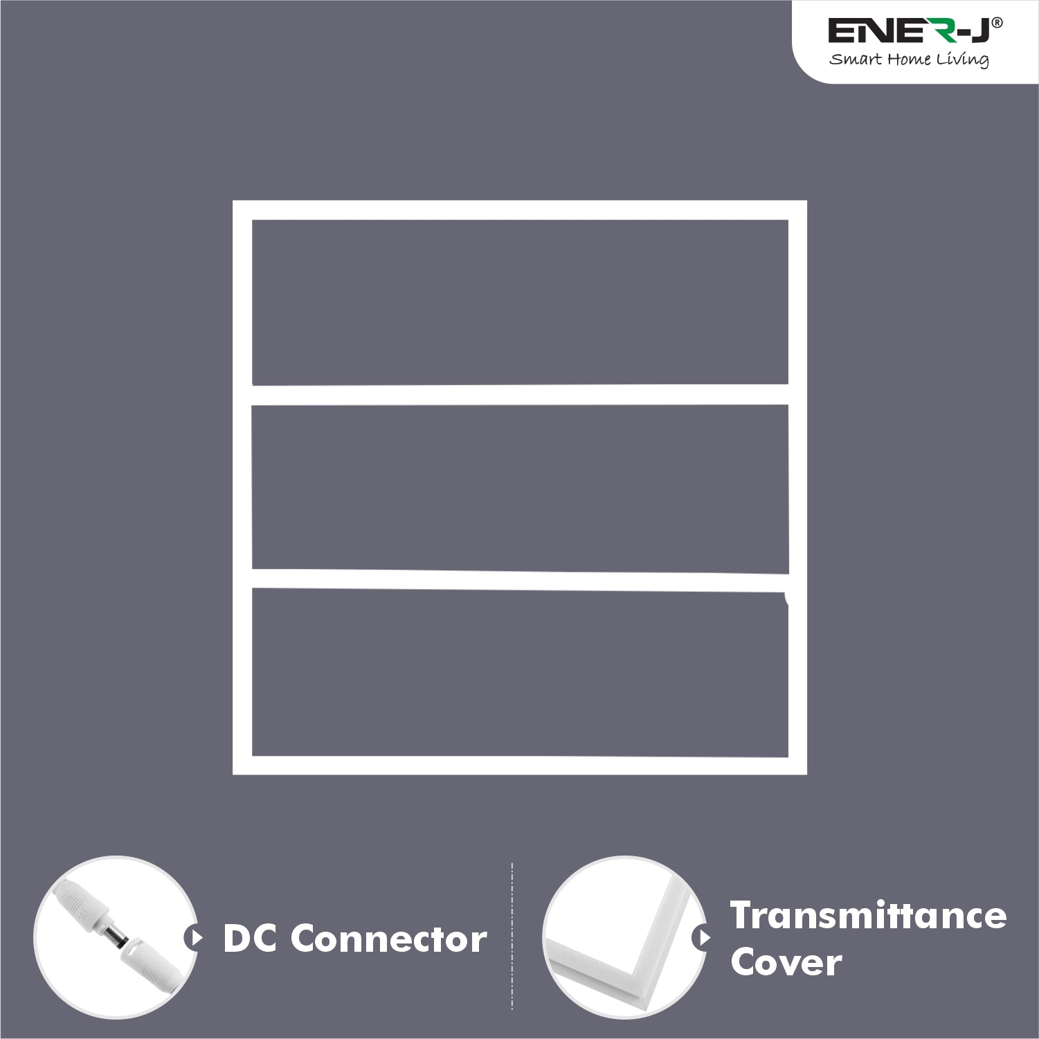 Edgelit Borderline LED Panel with Middle Bars 40W 4000 Lumens, 2 Years Warranty, 6000K for Offices, Schools, Hotels, Restaurants (Pack of 6)