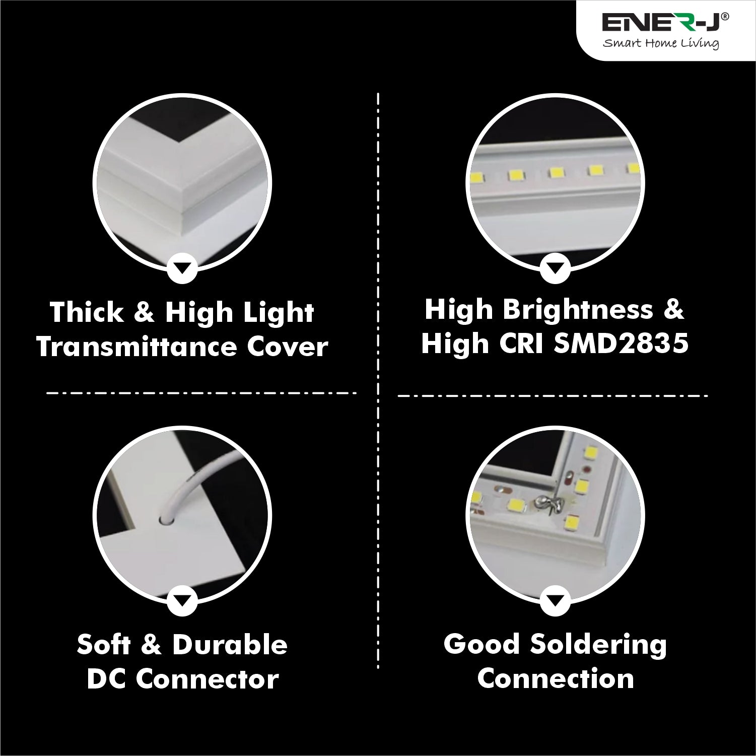 Double Square LED Ceiling Panel 60x60cms 40W 4000 Lumens, 3 Years warranty, CCT Switchable