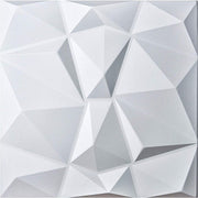 3D Modern Design Facets Wall Mounted PU Padded Wall Panels, light weight and fire resistant, easy DIY