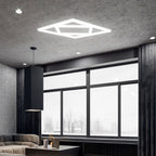 Double Square LED Ceiling Panel 60x60cms 40W 4000 Lumens, 3 Years warranty, CCT Switchable (Pack of 6)