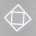 Double Square LED Ceiling Panel 60x60cms 40W 4000 Lumens, 3 Years warranty, CCT Switchable