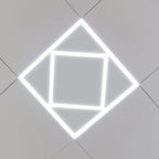 Double Square LED Ceiling Panel 60x60cms 40W 4000 Lumens, 3 Years warranty, CCT Switchable (Pack of 6)