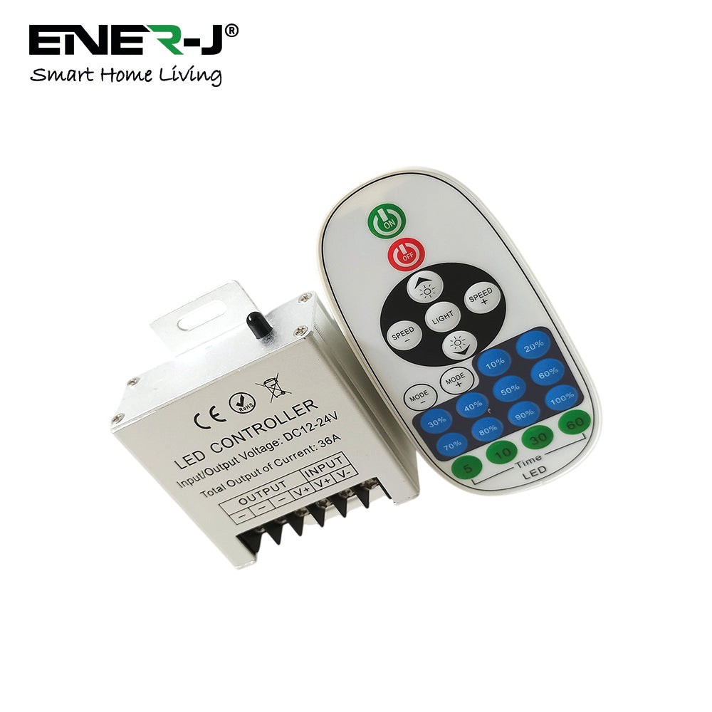 12V/24V Dimmable WiFi Controller for LED Strips, Max 360W