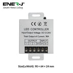 12V/24V Dimmable WiFi Controller for LED Strips, Max 360W