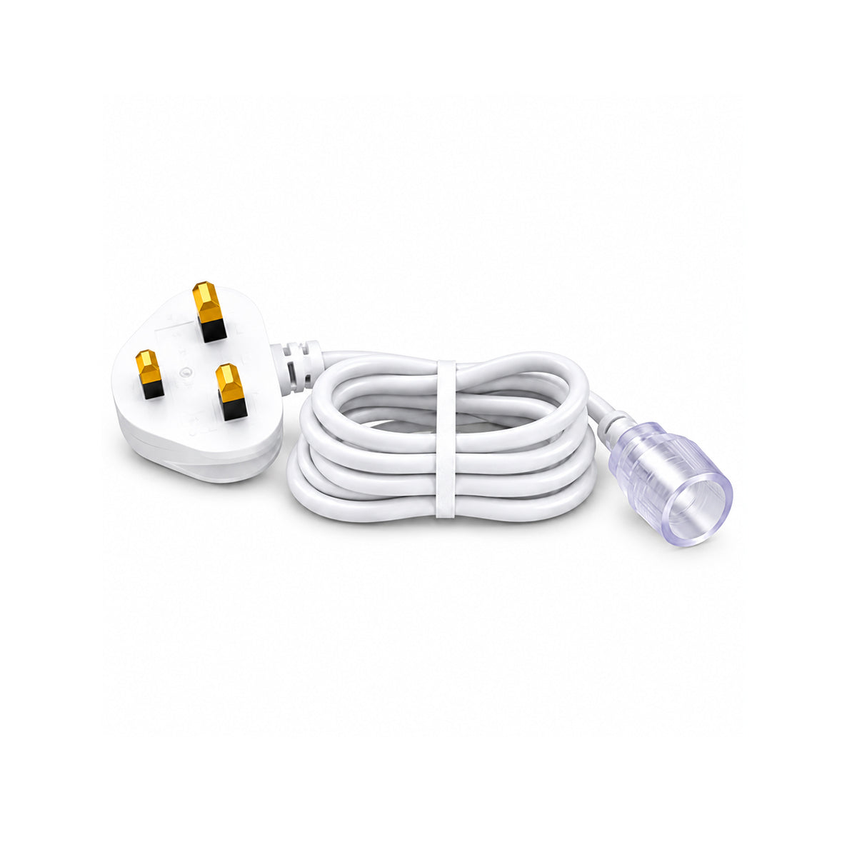 Power Cord with 3 Meter Cable & UK Plug for FCOB Rope Lights