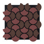 Britwall Acoustic Wall Panel 600x600mm PET + MDF Pack of 4 – Wave Arc Design