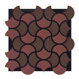 Wave Arc Design Acoustic Wall Panel - Soundproof PET + MDF  Size: 665 x 665 x17 mm (Pack of 4)