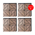 EchoGrid Acoustic Wall Panel -  PET + MDF Size: 610 x 610 x 17 mm (Pack of 4)