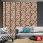 Britwall Acoustic Wall Panel EchoGrid PET + MDF Pack of 4 – EchoGrid