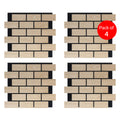 Brick Pattern Acoustic Wall Panel - PET + MDF Size: 610 x 690 x 17 mm (Pack of 4)