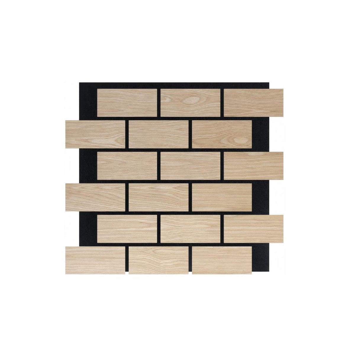 Acoustic Wall Panel Brick Pattern PET + MDF Pack of 4 – Brick Pattern