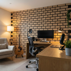 Acoustic Wall Panel Brick Pattern PET + MDF Pack of 4 – Brick Pattern